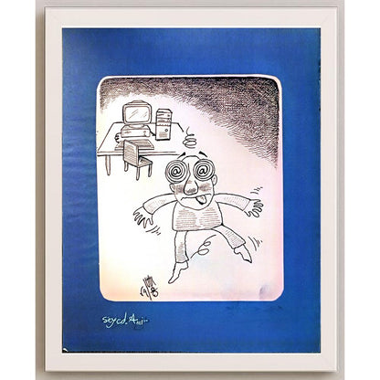 Seyed Amir Soghati 25x20cm Orijinal Karikatür BOD05369