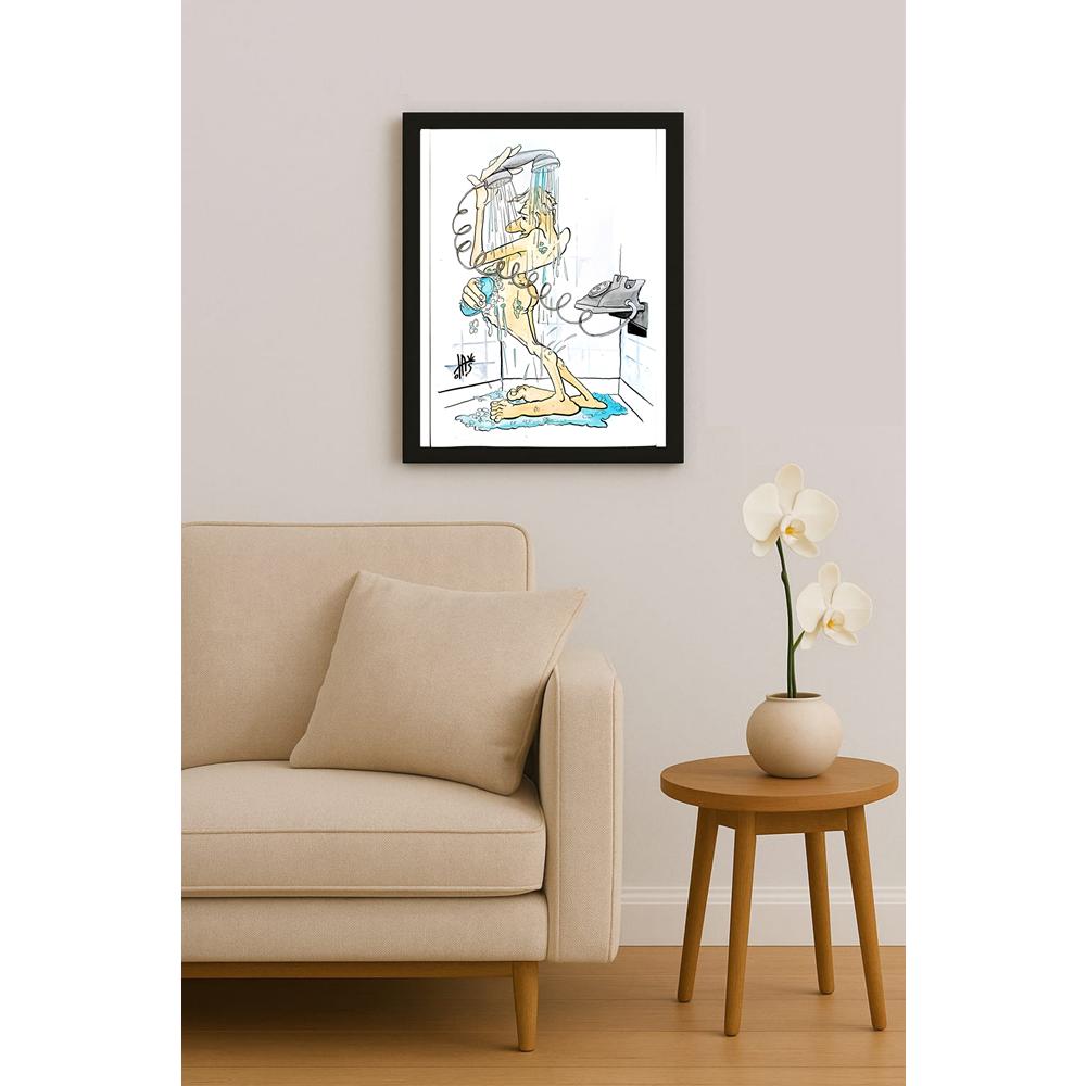 Nikola Otas 29x21cm Orijinal Karikatür BOD05371