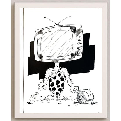 Szalai Attila 29x21cm Orijinal Karikatür BOD05374