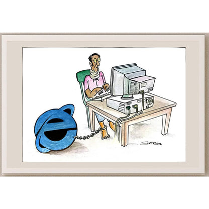 Sairam Akundi 29x21cm Orijinal Karikatür BOD05375
