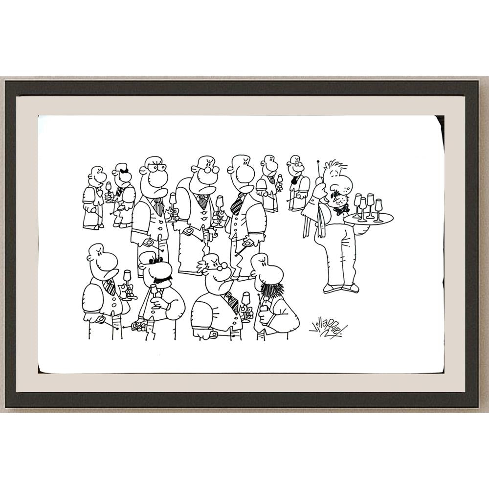 Juan Francisco Villarruel 33x21cm Orijinal Karikatür BOD05377