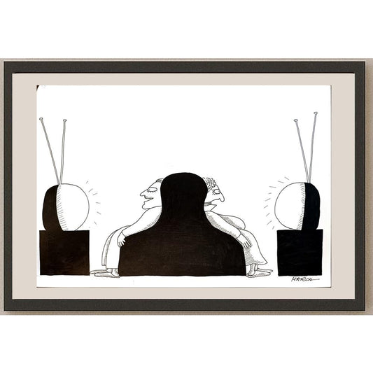 Juli Sanchis Aguado 29x21cm Orijinal Karikatür BOD05379