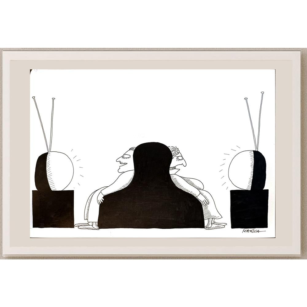 Juli Sanchis Aguado 29x21cm Orijinal Karikatür BOD05379