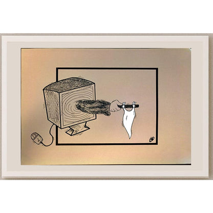 Saba Aryanpoor 29x21cm Orijinal Karikatür BOD05380