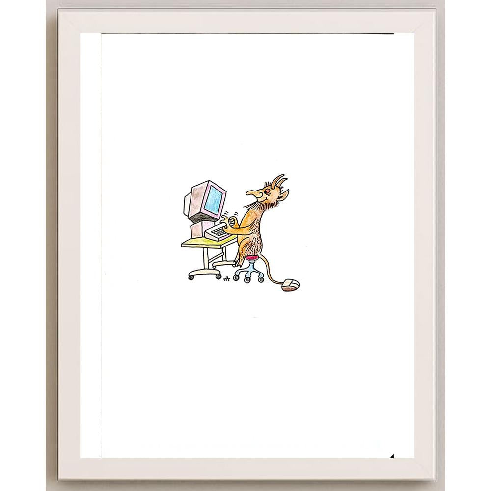 Alexei Talimonov 29x21cm Orijinal Karikatür BOD05381