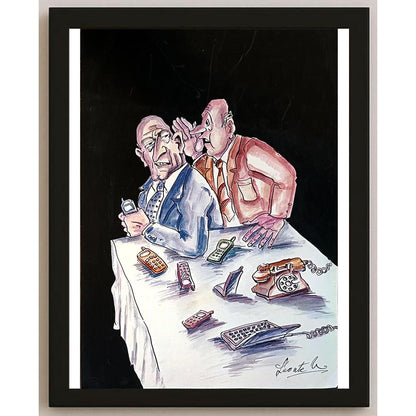 Leonte Nastase 29x21cm Orijinal Karikatür BOD05385