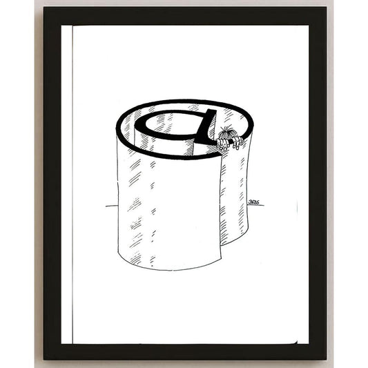 Winfried Besslich 29x21cm Orijinal Karikatür BOD05391