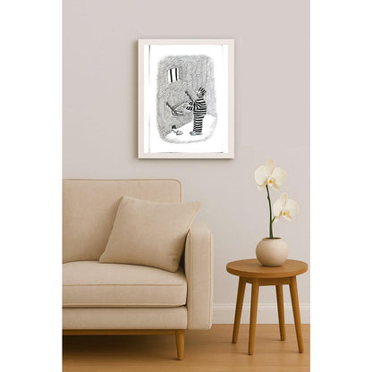 Masoud Ziaei Zardkhashosei 29x21cm Orijinal Karikatür BOD05394