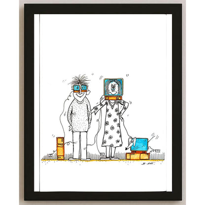 Beppe Battaçlia 23x17cm Orijinal Karikatür BOD05402