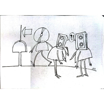 Sun Wanshuai 29x21cm Orijinal Karikatür BOD05409