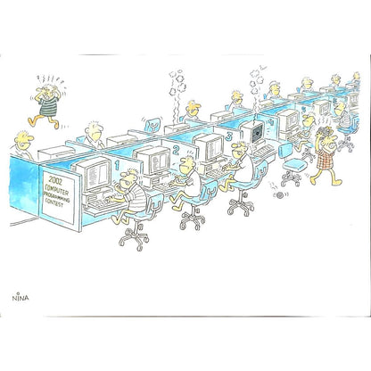 Ikhsan Dwjong 29x21cm Orijinal Karikatür BOD05417