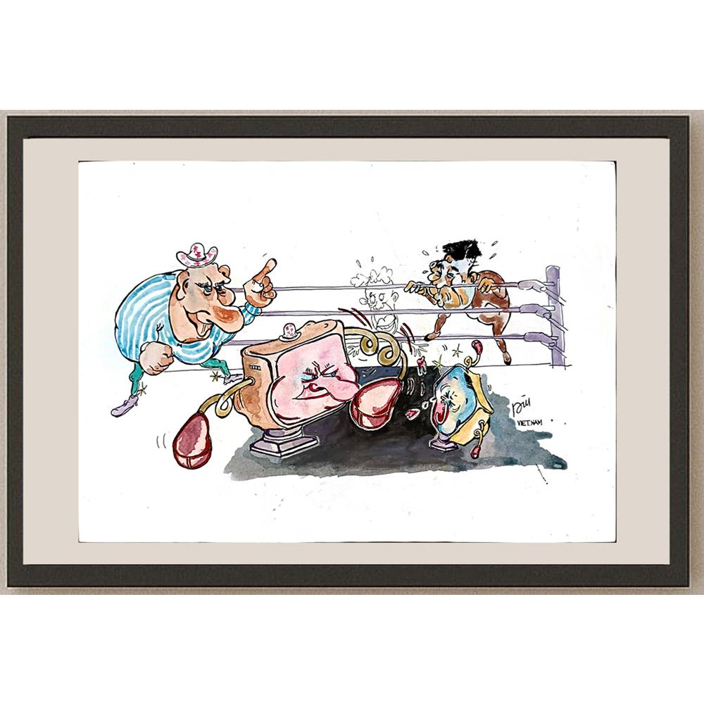 Phung Hai Le 29x21cm Orijinal Karikatür BOD05419