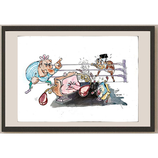 Phung Hai Le 29x21cm Orijinal Karikatür BOD05419