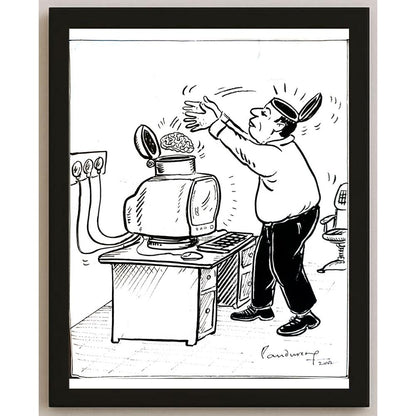 Panduranga Rau 29x21cm Orijinal Karikatür BOD05427