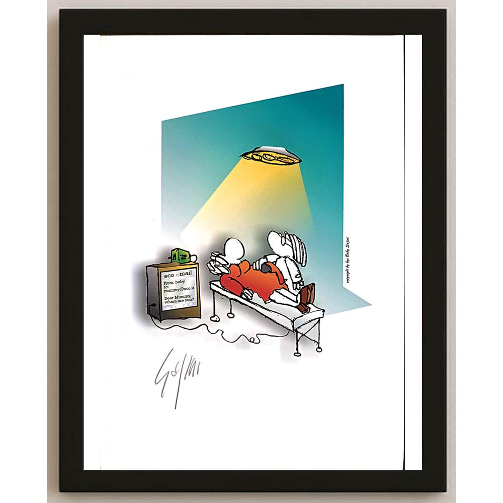 Sajini Ugo Alessandro 29x21cm Orijinal Karikatür BOD05430