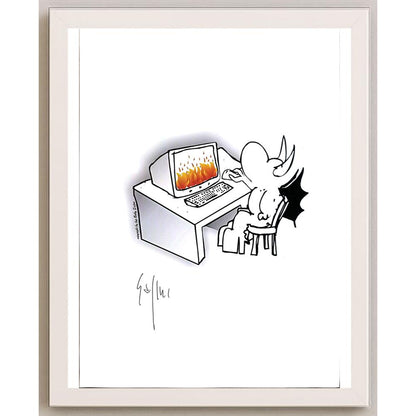 Sajini Ugo Alessandro 29x21cm Orijinal Karikatür BOD05431