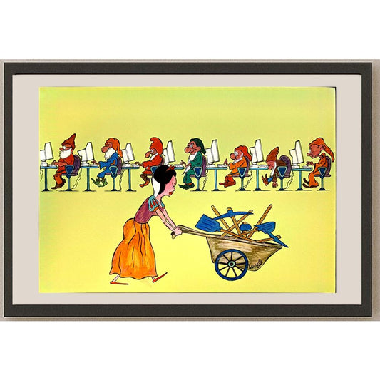 Marian Lupu 29x21cm Orijinal Karikatür BOD05433