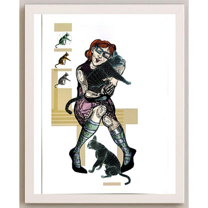 Muriel Frega 21x15cm Orijinal Karikatür BOD05435