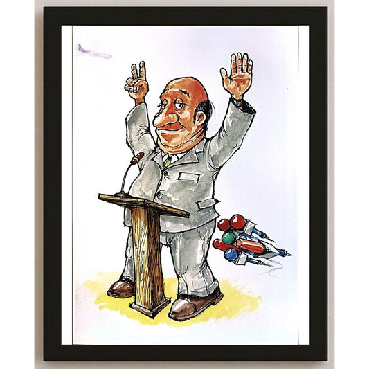 Liviu Stanila 29x21cm Orijinal Karikatür BOD05446