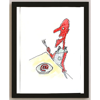 Nikolay Fitkov 29x21cm Orijinal Karikatür BOD05448