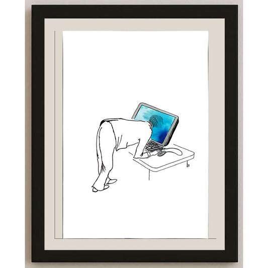 Oldfich Hejzlar 29x21cm Orijinal Karikatür BOD05452