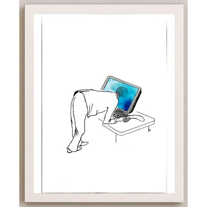 Oldfich Hejzlar 29x21cm Orijinal Karikatür BOD05452