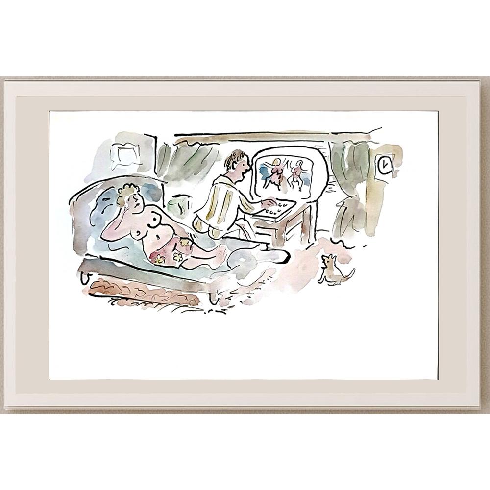 Vladimir Schmid 29x21cm Orijinal Karikatür BOD05454