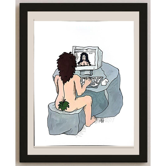 Babak Afsharzadeh 29x21cm Orijinal Karikatür BOD05456