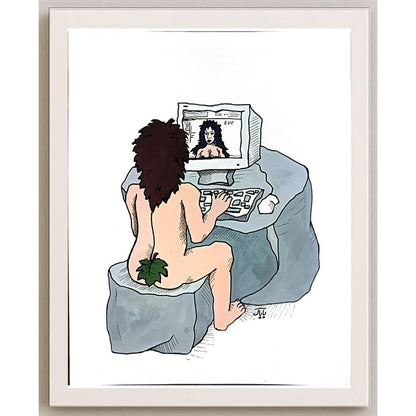 Babak Afsharzadeh 29x21cm Orijinal Karikatür BOD05456