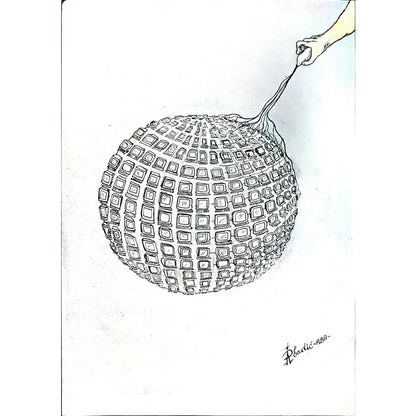 Predrag Abadic 29x19cm Orijinal Karikatür BOD05461