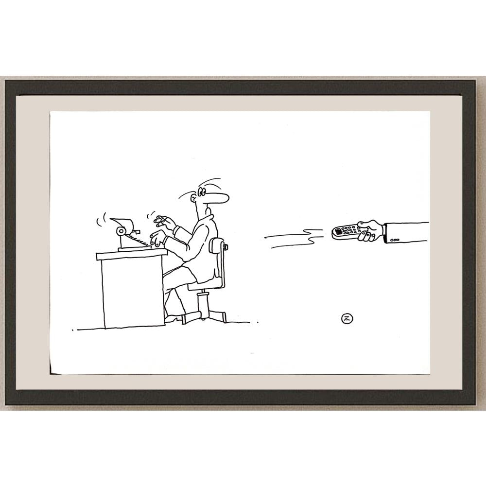 Unknown 29x21cm Orijinal Karikatür BOD05462