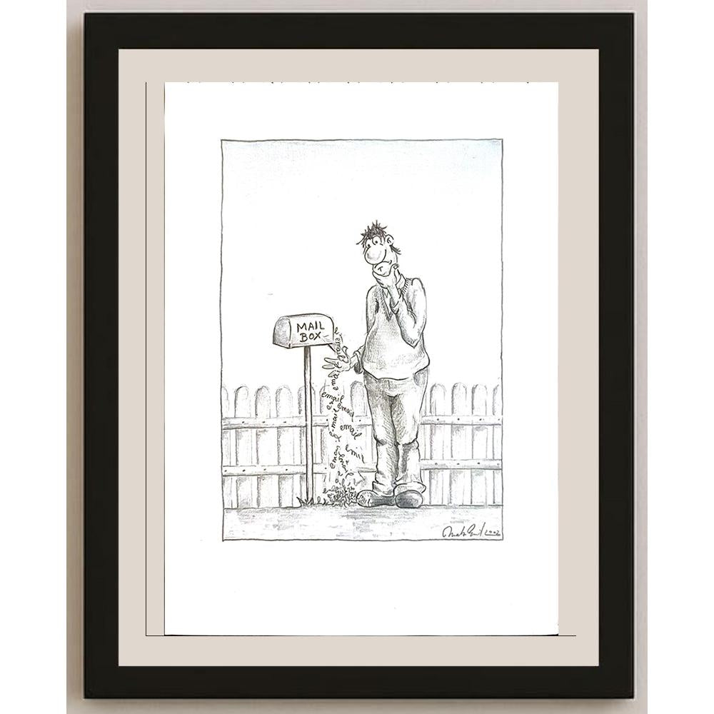 Moritz Emil 29x21cm Orijinal Karikatür BOD05463