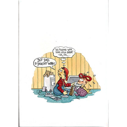 Mele Brink 29x21cm Orijinal Karikatür BOD05469