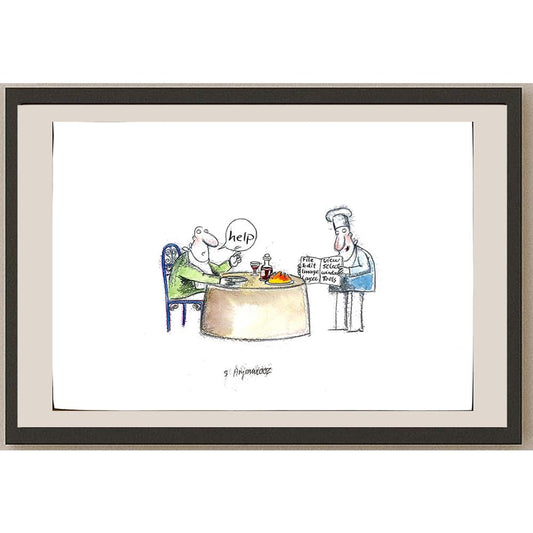 Sepideh Anjomrooz 29x21cm Orijinal Karikatür BOD05475