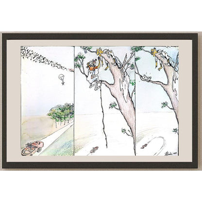 Predrag Abadic 29x19cm Orijinal Karikatür BOD05482