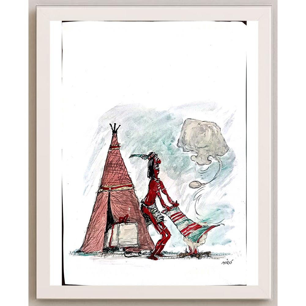 Georgijevski Miroslav 35x25cm Orijinal Karikatür BOD05488