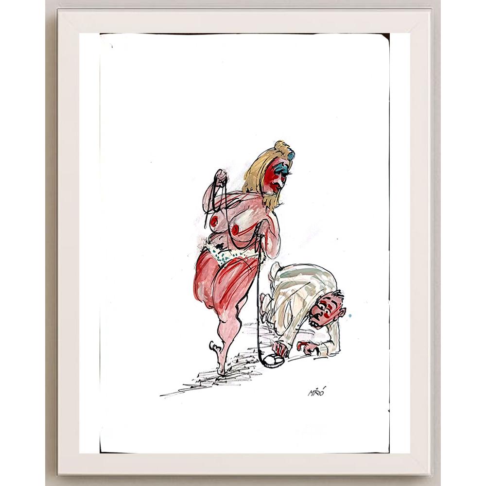 Georgijevski Miroslav 35x25cm Orijinal Karikatür BOD05489
