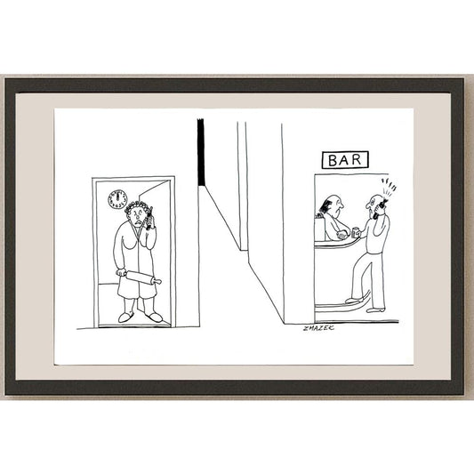 Stanko Zmazek 29x21cm Orijinal Karikatür BOD05493