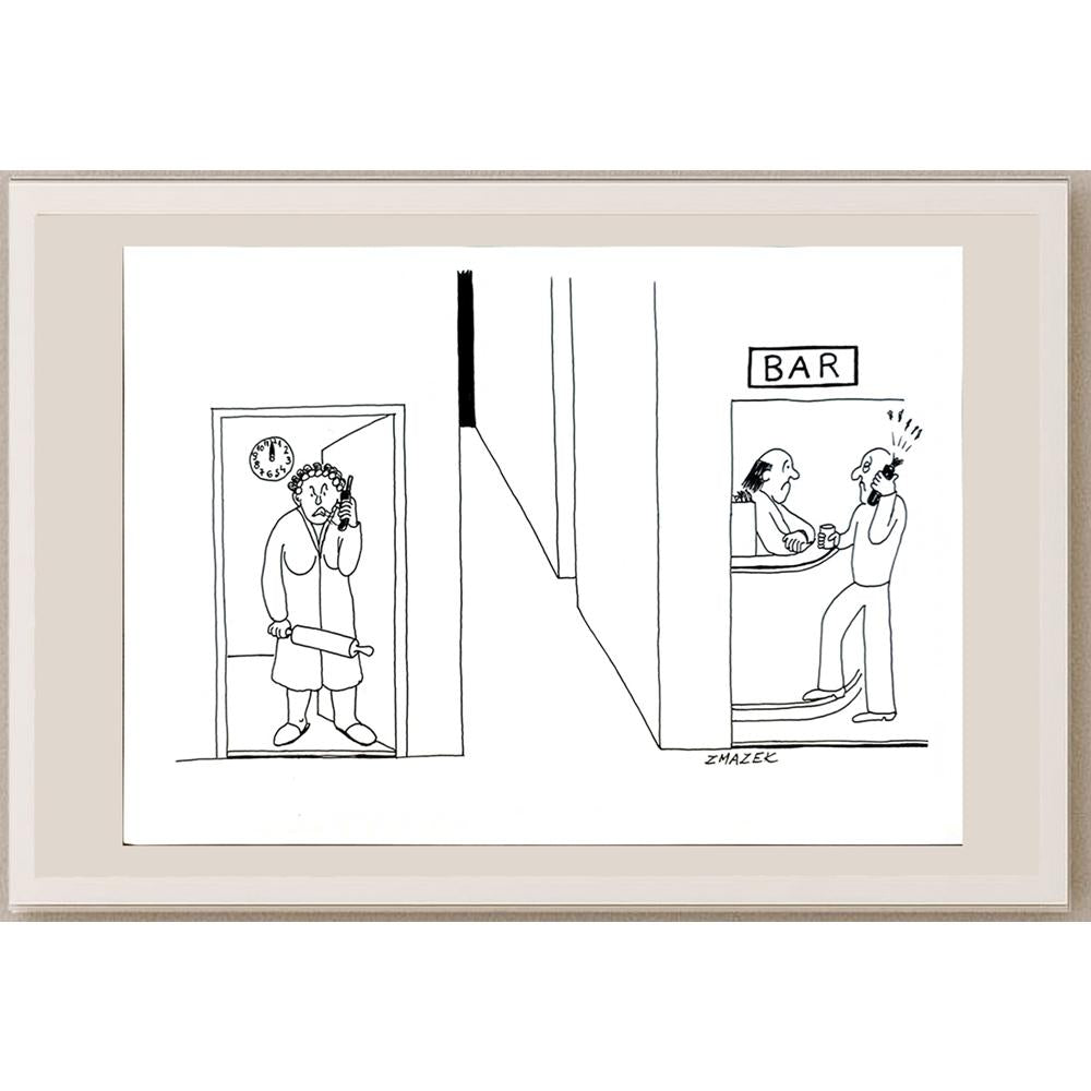 Stanko Zmazek 29x21cm Orijinal Karikatür BOD05493