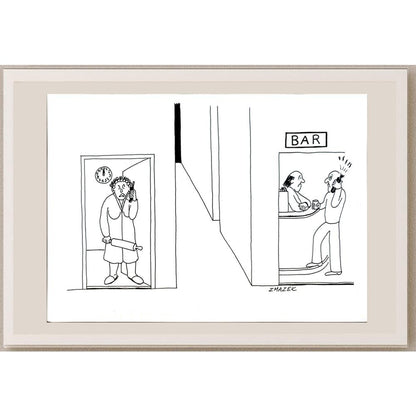 Stanko Zmazek 29x21cm Orijinal Karikatür BOD05493