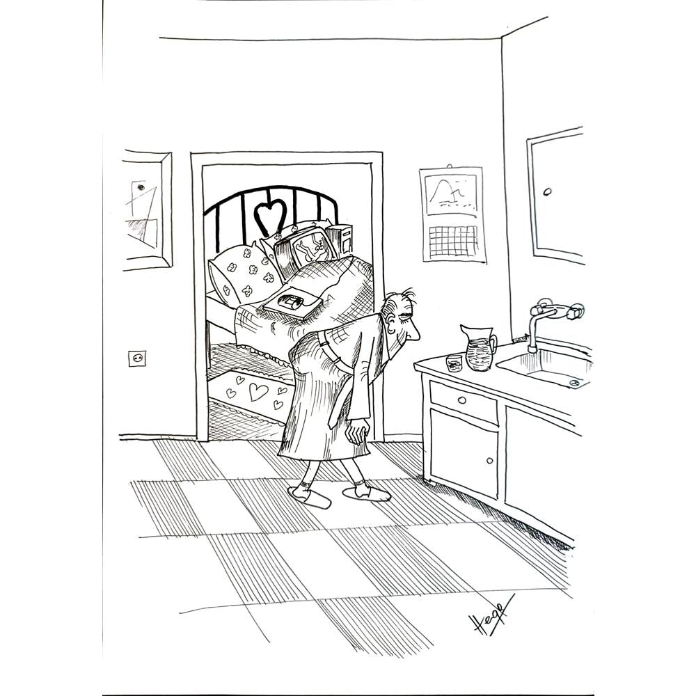 Borislav Hegedusic 29x21 Orijinal Karikatür BOD05494