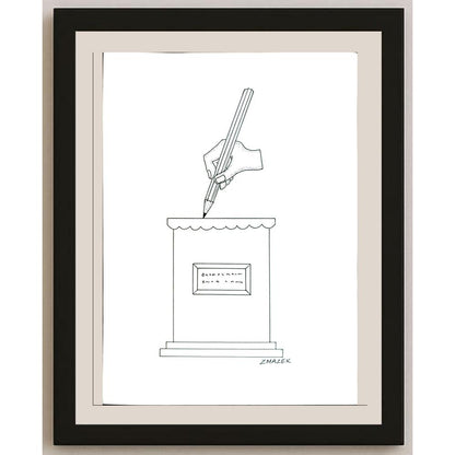 Stanko Zmazek 29x21cm Orijinal Karikatür BOD05495