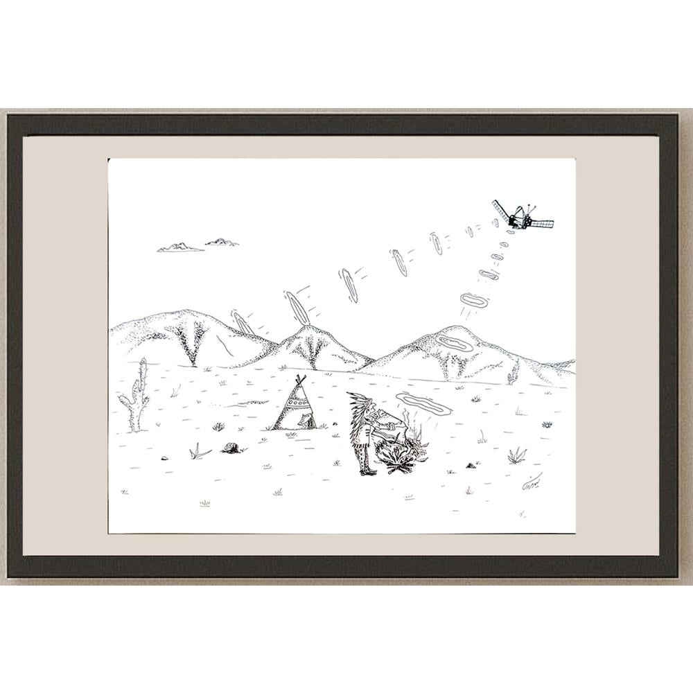 Hidayet Seyed Marandi 30x25cm Orijinal Karikatür BOD05500