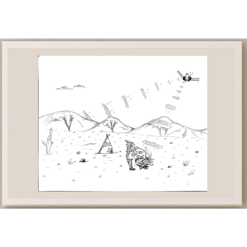 Hidayet Seyed Marandi 30x25cm Orijinal Karikatür BOD05500