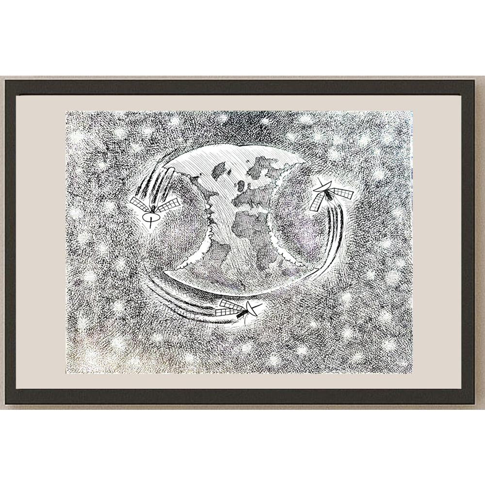 Roholla Saghari 30x25cm Orijinal Karikatür BOD05503