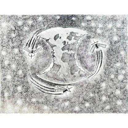 Roholla Saghari 30x25cm Orijinal Karikatür BOD05503
