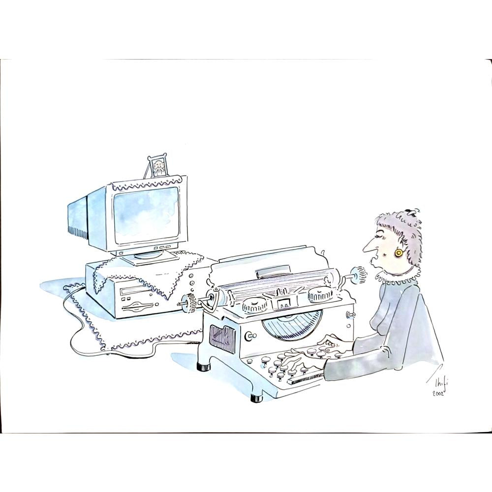 Ihifi 35x25cm Orijinal Karikatür BOD05504