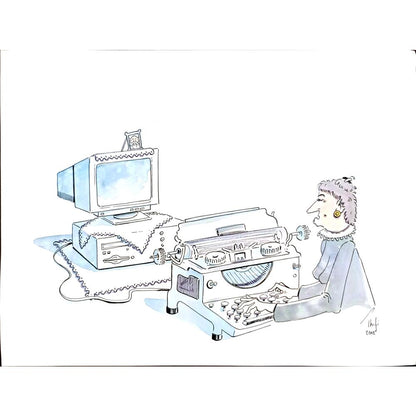 Ihifi 35x25cm Orijinal Karikatür BOD05504