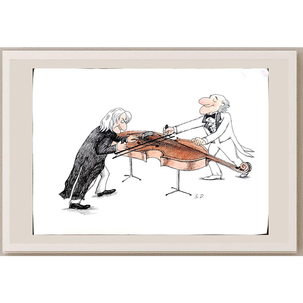 Unknonw 35x25cm Orijinal Karikatür BOD05505
