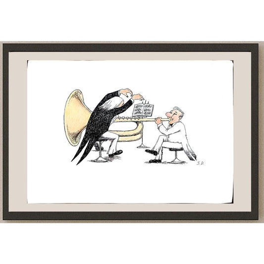 Unknonw 35x25cm Orijinal Karikatür BOD05506